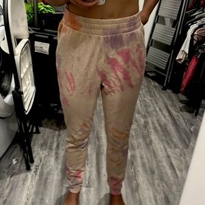 Cotton tye-dye joggers